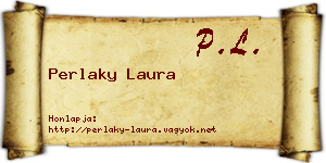 Perlaky Laura névjegykártya